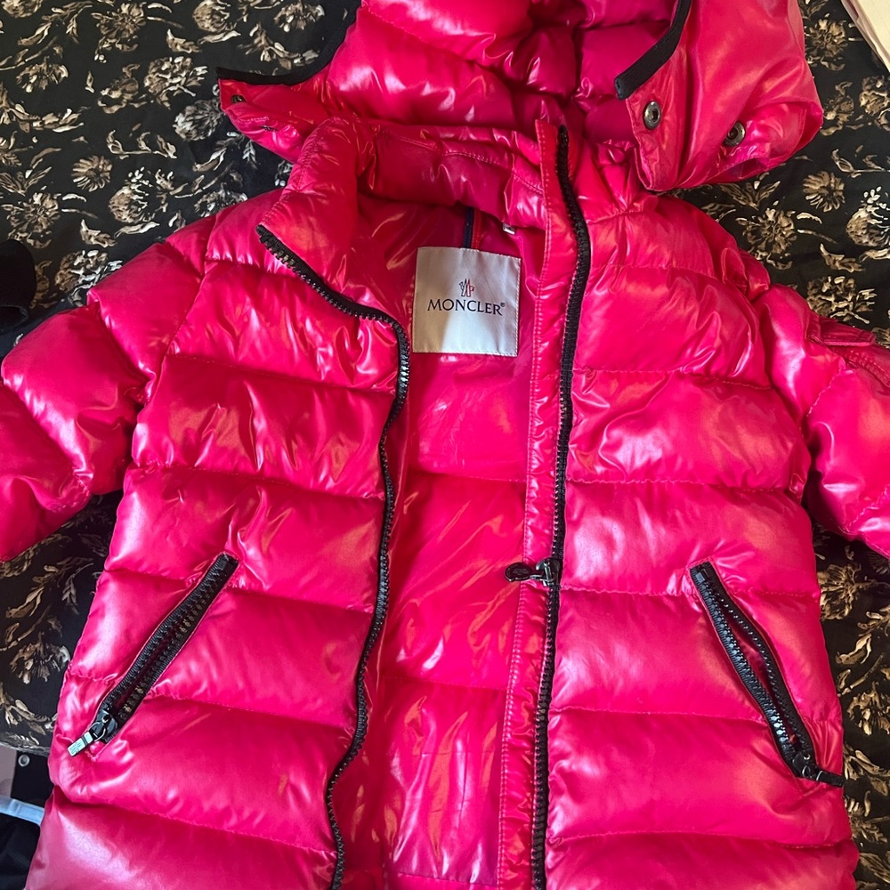 Pink Moncler Toddler coat